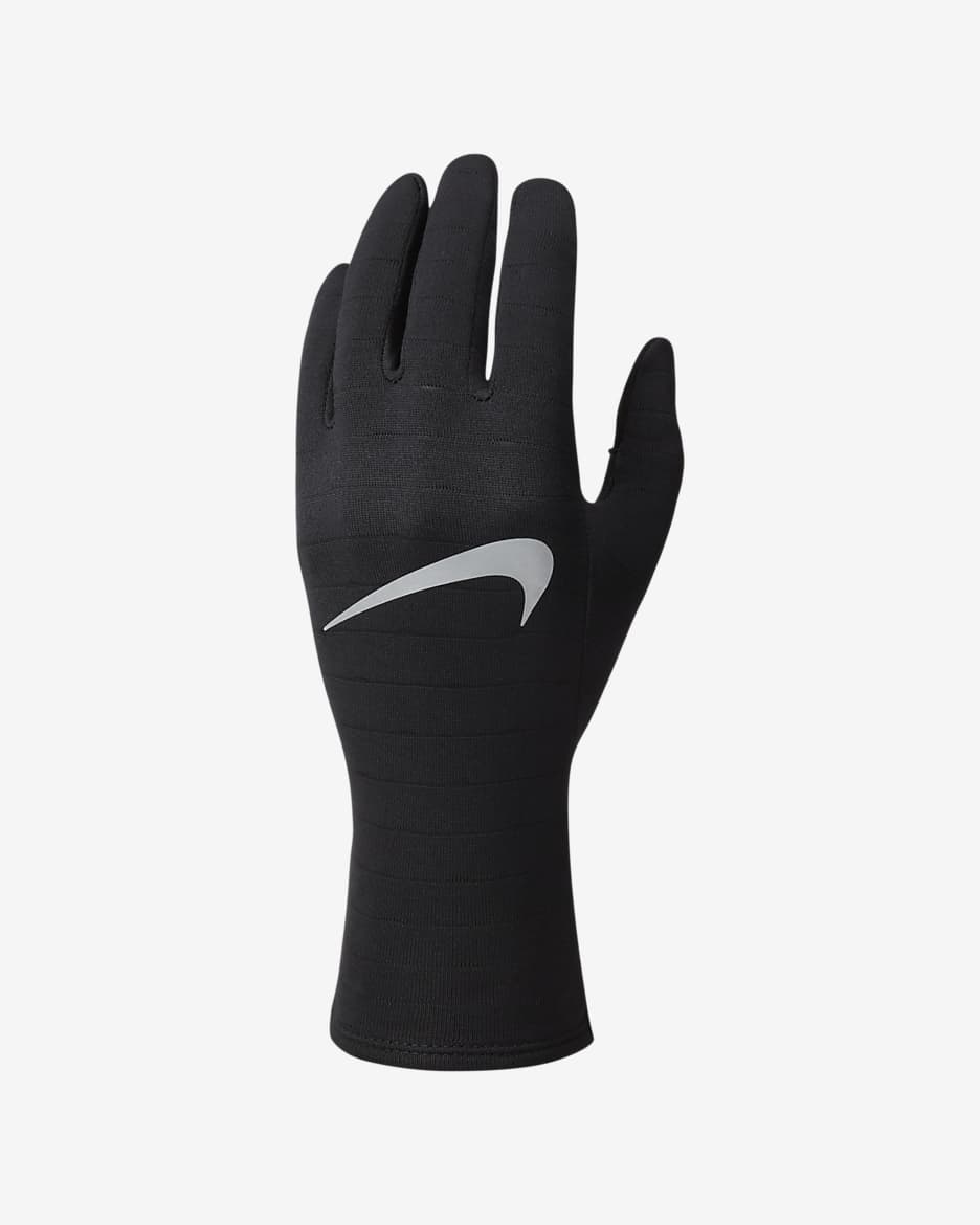 Gants de running Nike Sphere pour femme - Noir/Noir/Silver