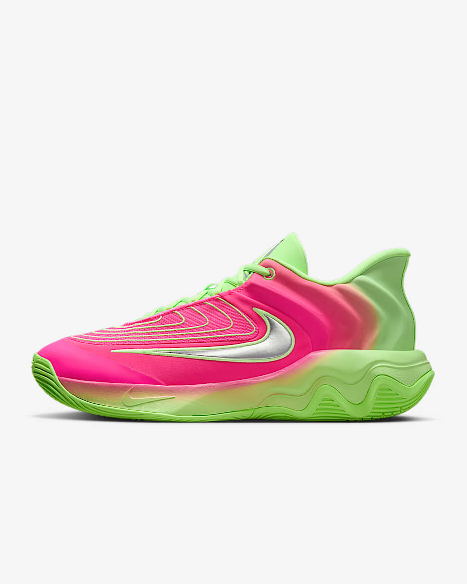 รองเท้าบาสเก็ตบอล Giannis Immortality 4 EP - Lime Blast/Hyper Pink/Pure Platinum/Metallic Silver