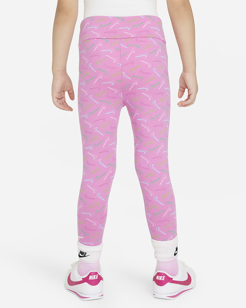 Leggings infantiles Nike Swoosh - Rosa alegre