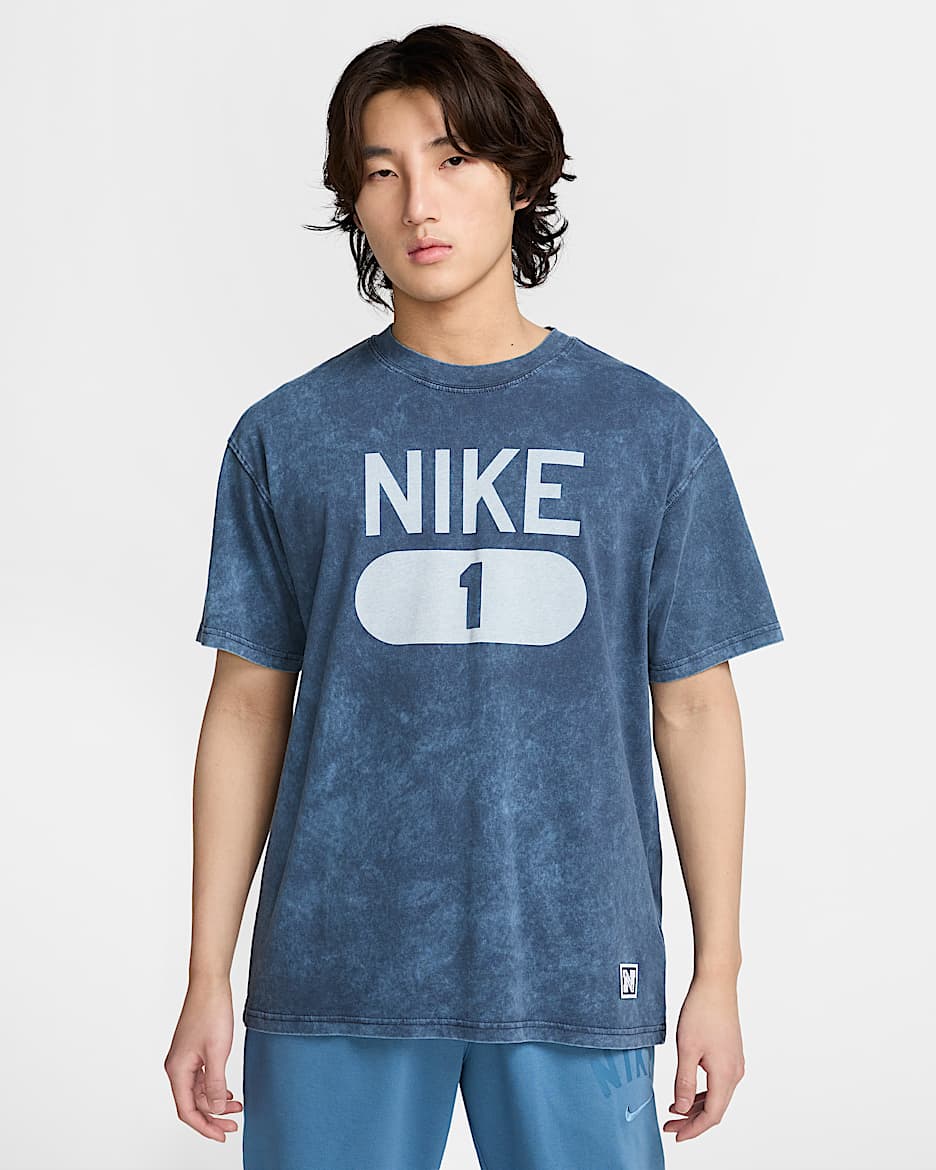 Nike 男款健身 T 恤 - Thunder Blue