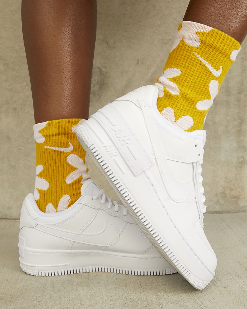 Nike Air Force 1 Shadow Women's Shoes - White/White/White