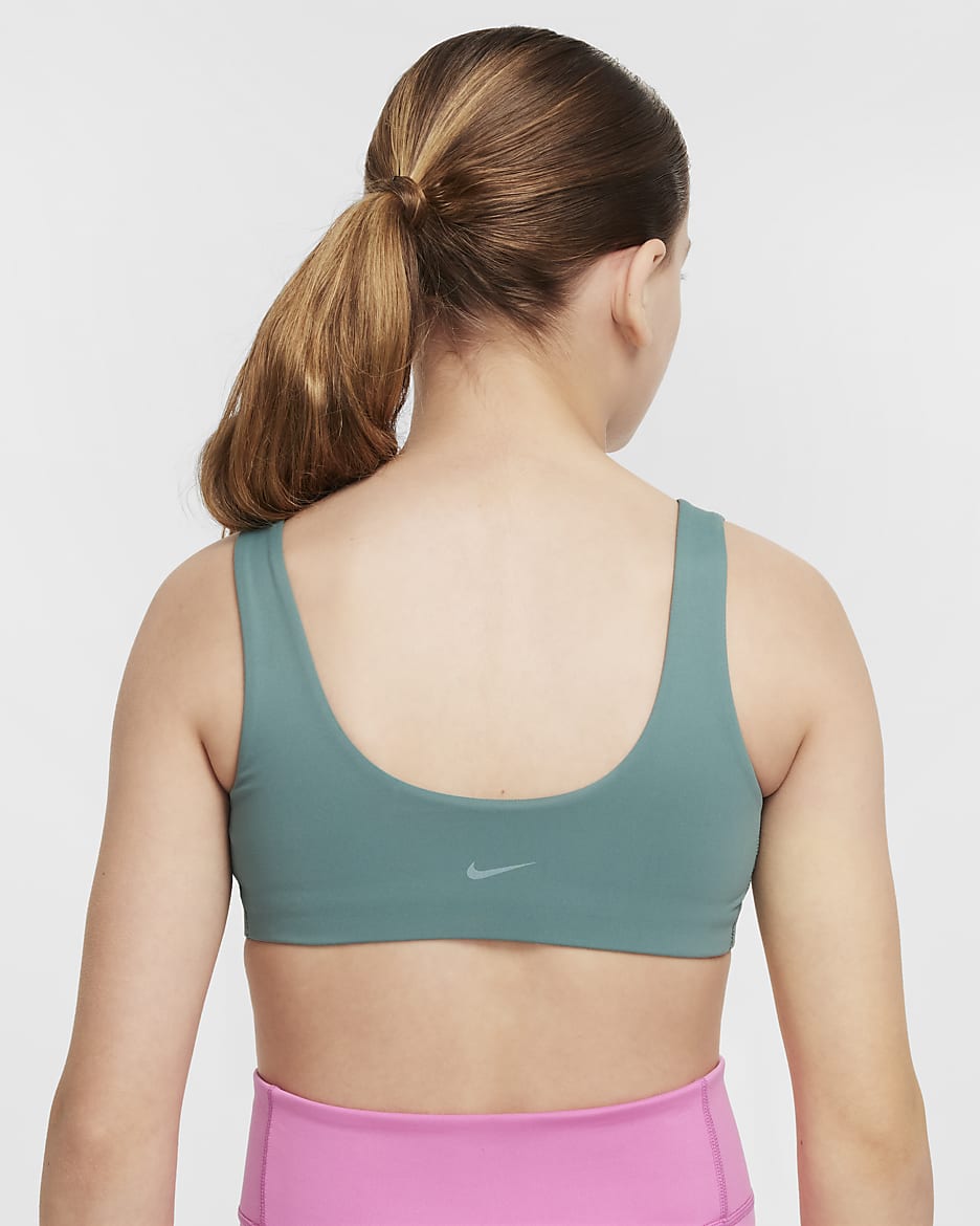 Nike Alate All U Older Kids' (Girls') Sports Bra - Bicoastal/White