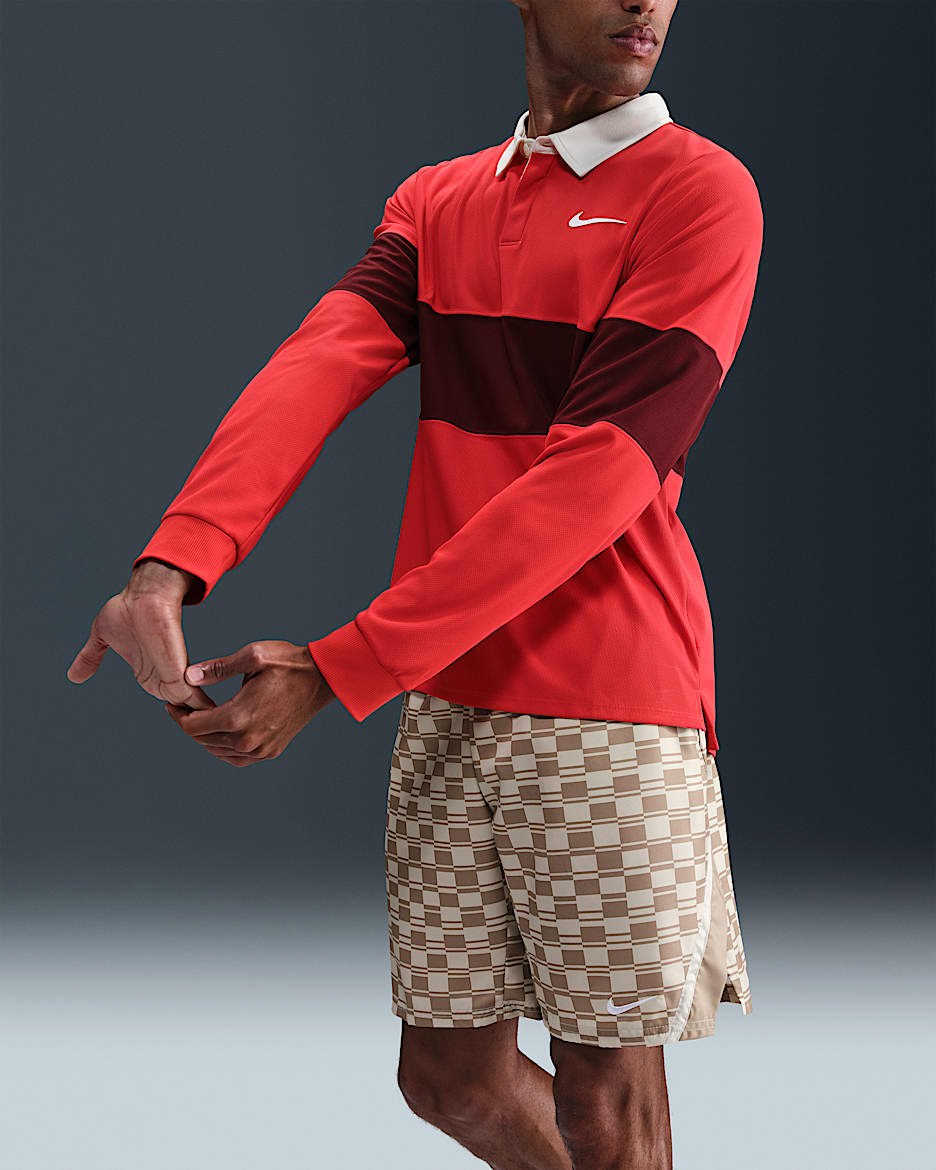 NikeCourt Slam Men's Dri-FIT ADV Long-Sleeve Tennis Polo