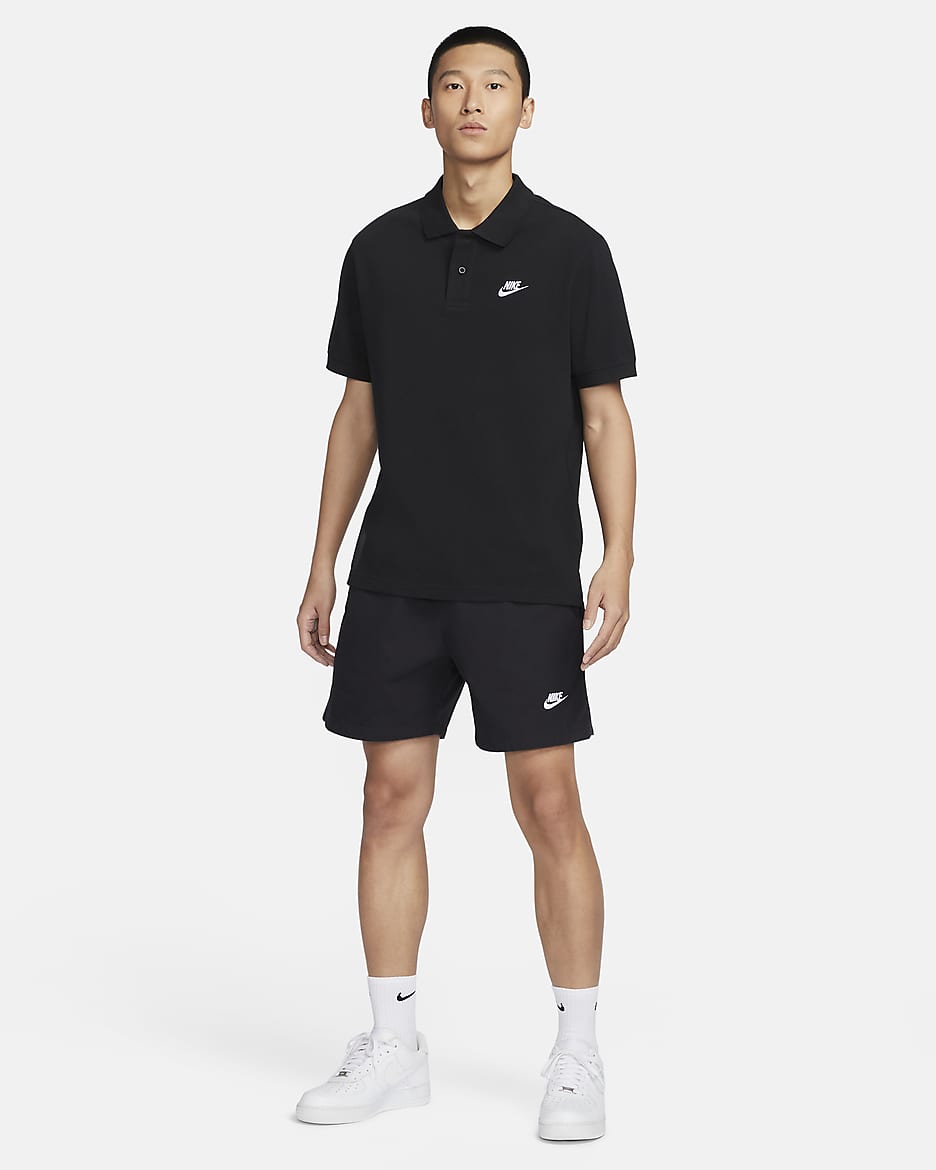 Nike Sportswear Men's Polo - Black/White