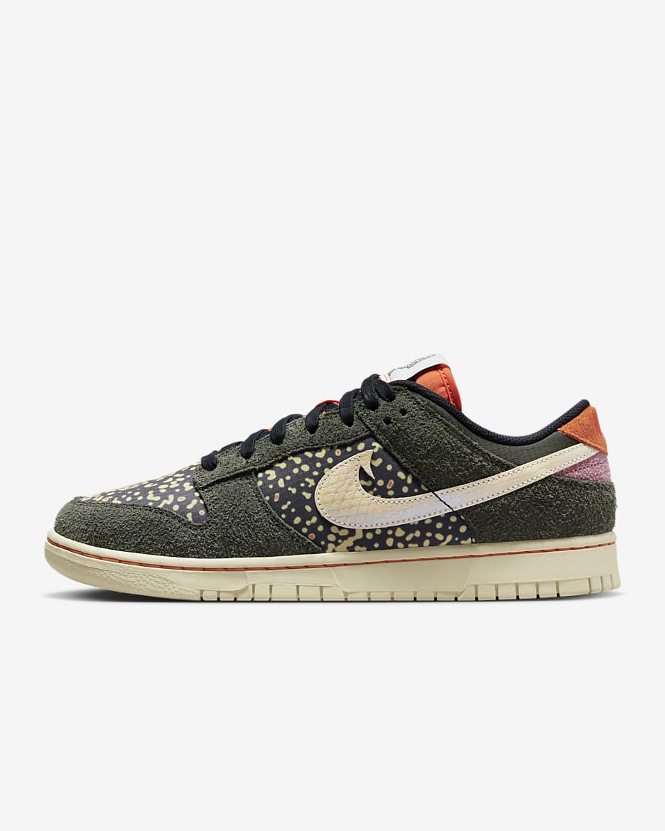 Nike Dunk Low Retro SE 2 Men's Shoes - Sequoia/Safety Orange/Desert Berry/Alabaster