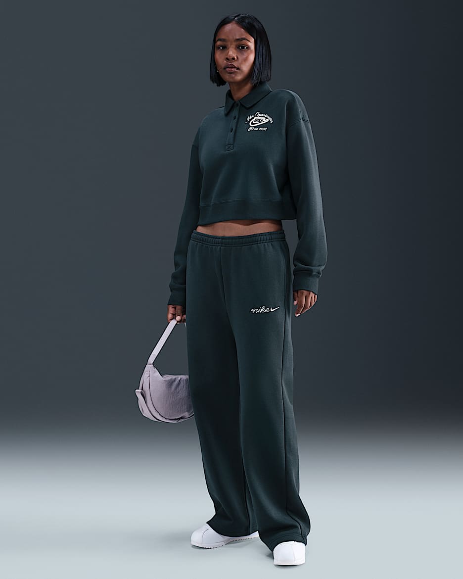 Nike Sportswear Phoenix Fleece Women's Straight-Leg Sweatpants - Seaweed