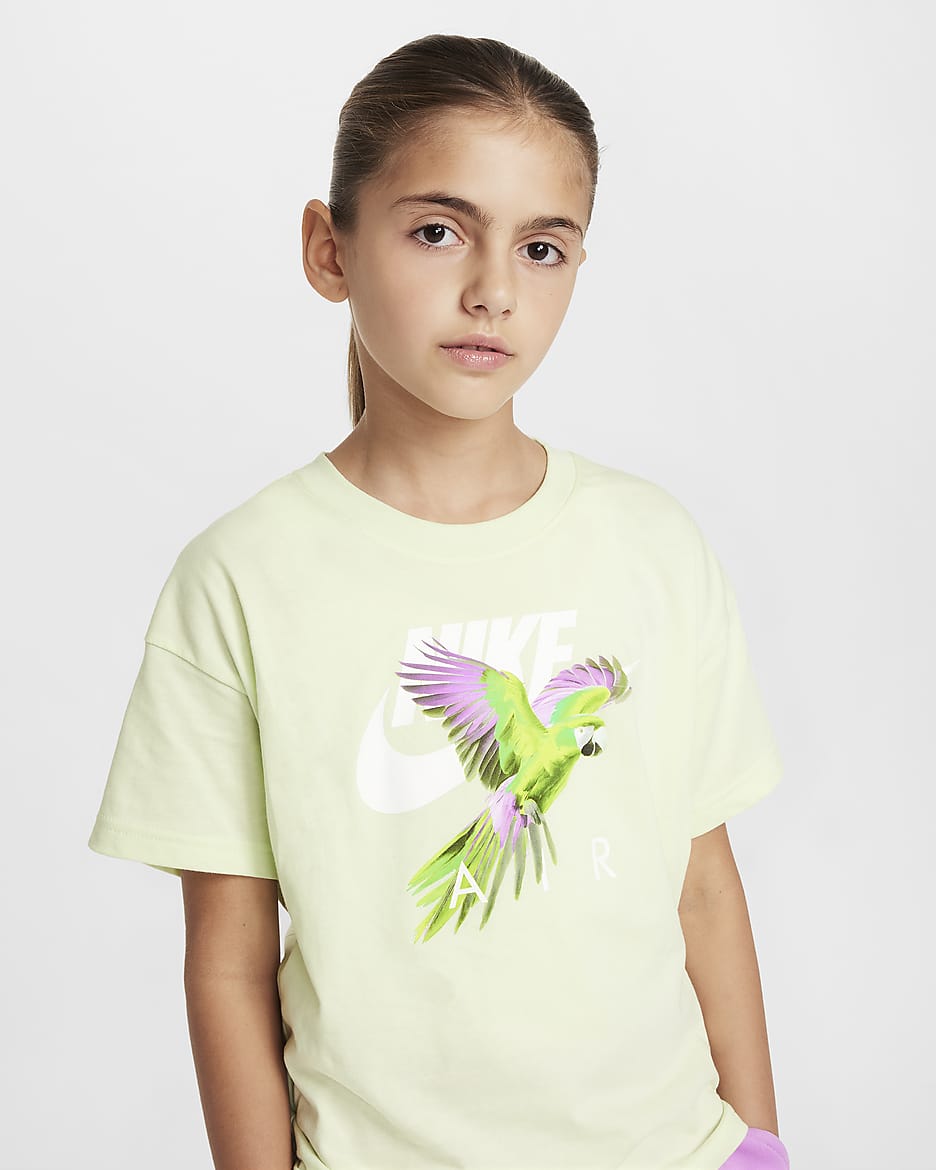 Nike Air Big Kids' (Girls') T-Shirt - Lime Ice