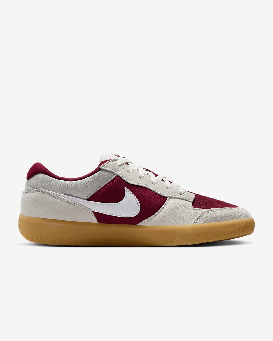 Nike SB Force 58 Skate Shoes - Team Red/Summit White/Gum Light Brown/White