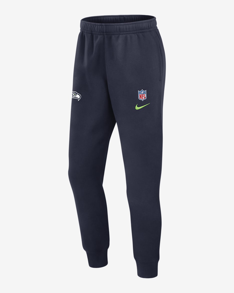 Seattle Seahawks Sideline Team Issue Club Men's Nike NFL Pants - College Navy