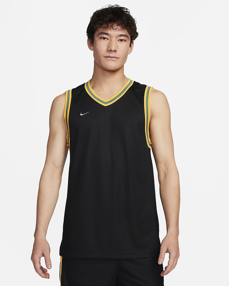Nike DNA Men's Dri-FIT Basketball Jersey - Black/Bicoastal