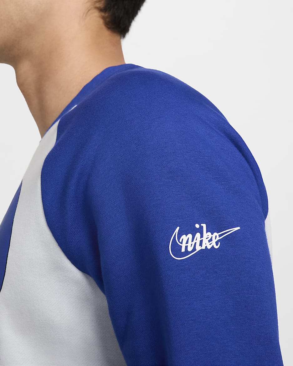 Nike Historic Raglan (NFL Patriots) Sudadera de chándal - Hombre - Field Silver/Old Royal/Old Royal