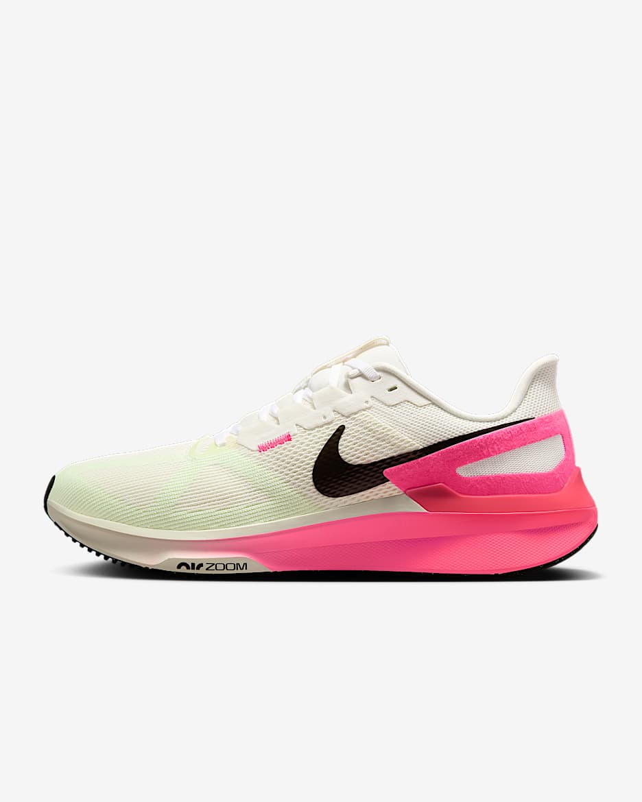 Scarpa da running su strada Nike Structure 25 – Uomo - Sail/Hyper Pink/Bright Crimson/Sequoia
