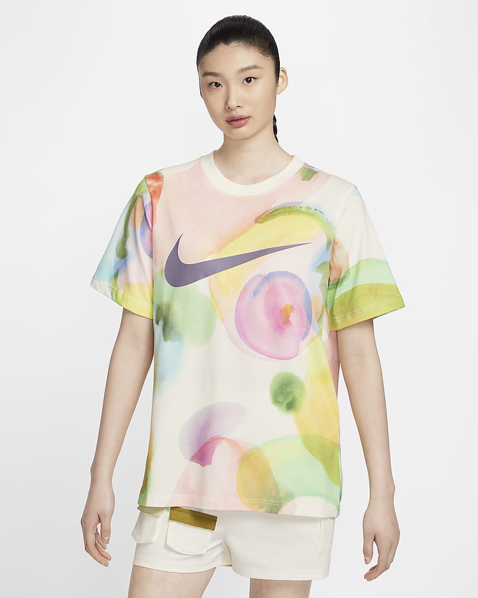 Nike Sportswear Essential Women's Printed T-Shirt - Sail