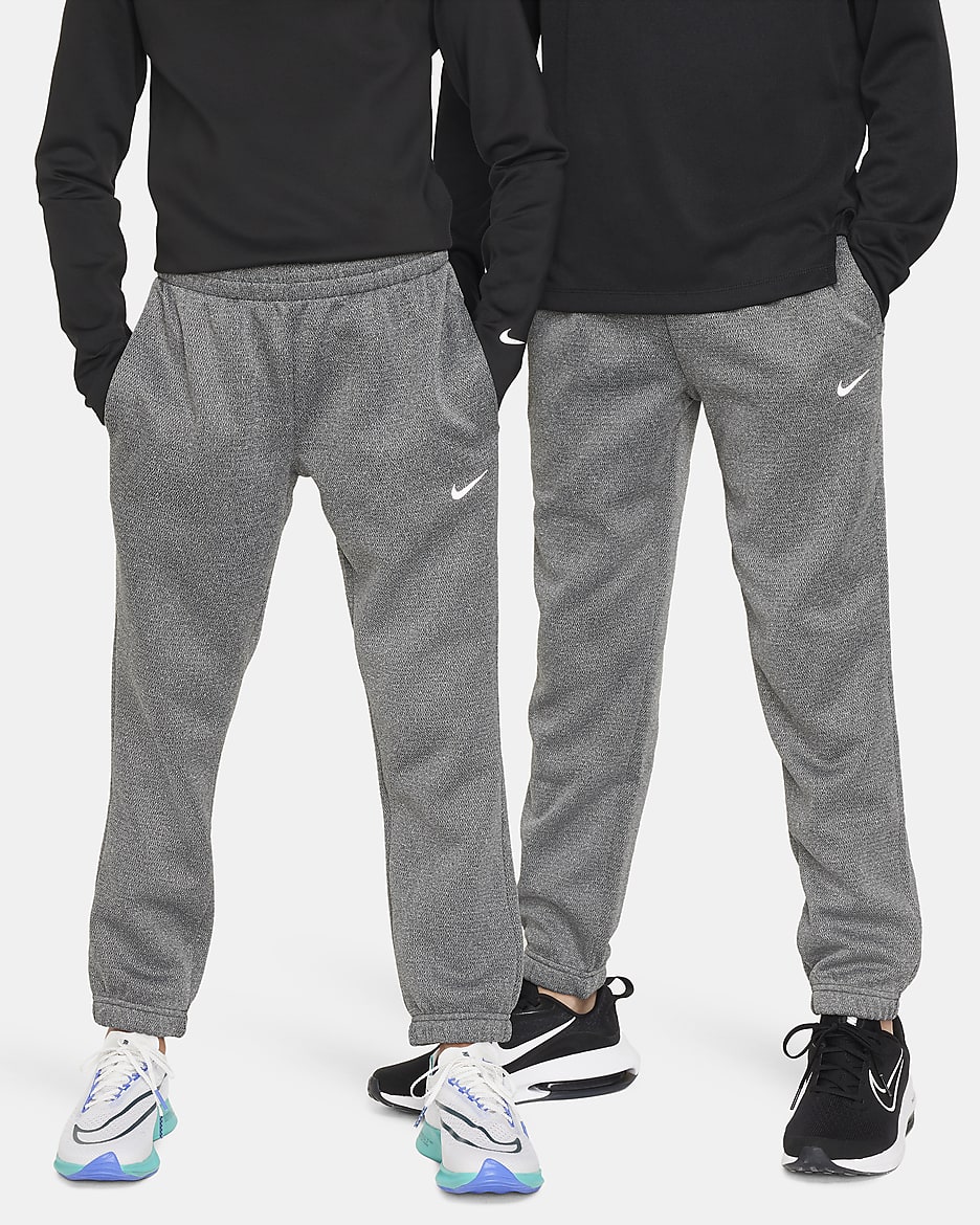 Pantalon d'hiver Nike Therma-FIT pour ado - Noir/Blanc