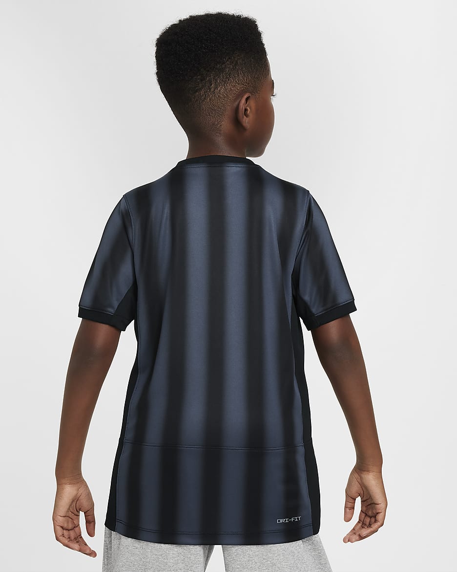 Jersey Nike Dri-FIT de la NWSL replica del Washington Spirit local 2024 Stadium para niños talla grande - Negro