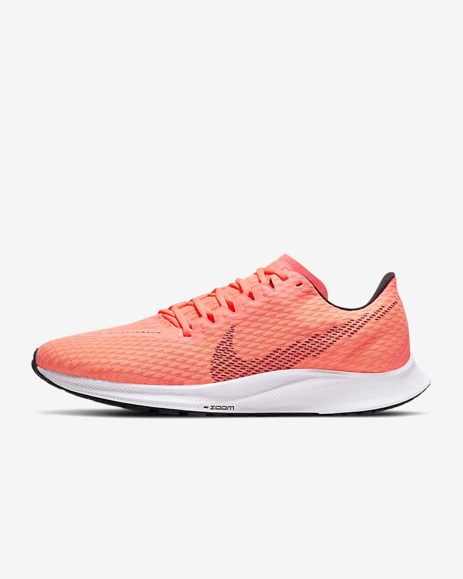 Nike Zoom Rival Fly 2 Men's Road Racing Shoes - Bright Mango/White/Citron Pulse/Blackened Blue