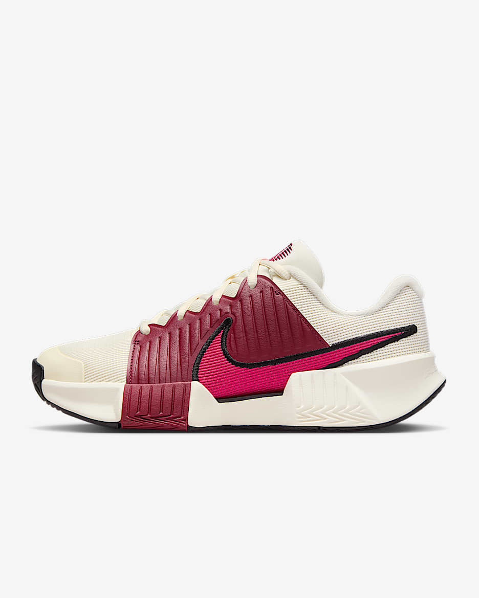 Tenis de tenis para cancha dura para mujer Nike GP Challenge Pro - Marfil pálido/Vela/Rojo team/Rosa enérgico