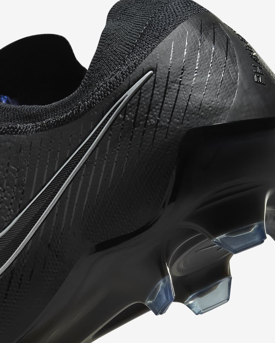 Nike Phantom GX 2 Elite FG Low-Top-Fußballschuh - Schwarz/Schwarz