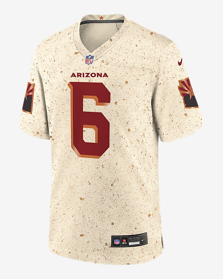 James Conner Arizona Cardinals Rivalries Collection Men’s Nike NFL Game Jersey - Natural