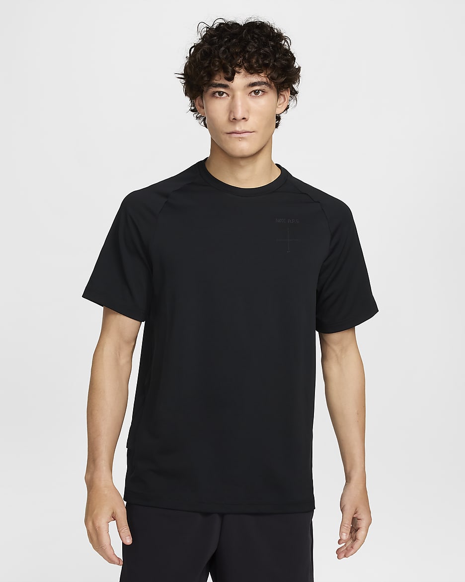 Nike A.P.S. 男款 Dri-FIT ADV 短袖多功能上衣 - 黑色/Anthracite/Anthracite