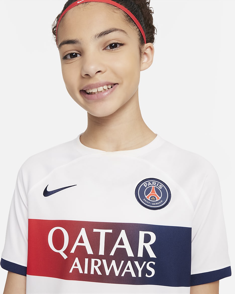 Paris Saint-Germain 2023/24 Stadium Home/Away Big Kids' Nike Dri-FIT Soccer Shorts - White/Midnight Navy/Midnight Navy