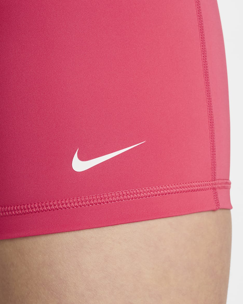 Shorts de 7.5 cm para mujer Nike Pro - Rosa margarita/Blanco