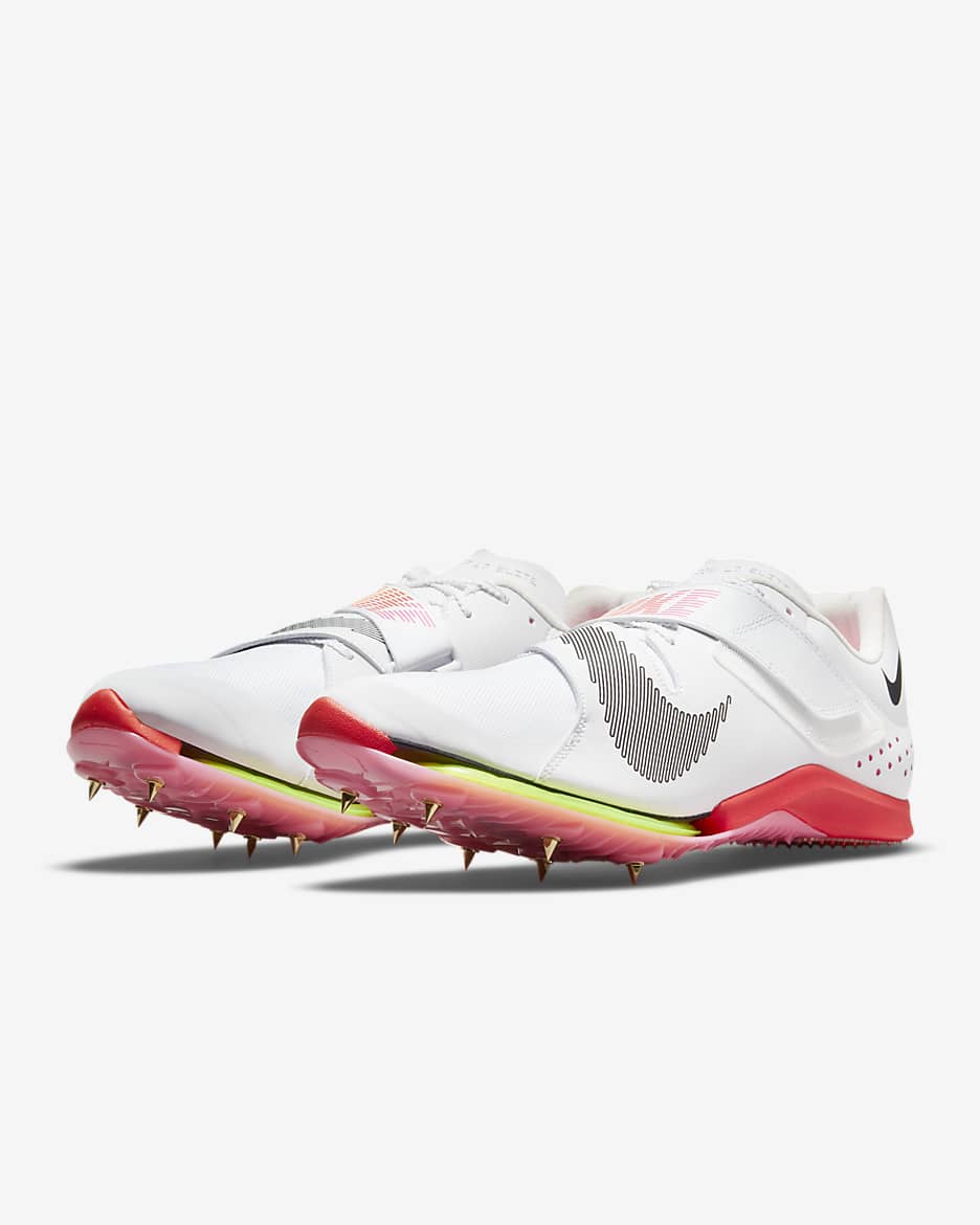 Nike Air Zoom Long Jump Elite piggsko til hoppøvelser - Hvit/Svart/Svart/Svart