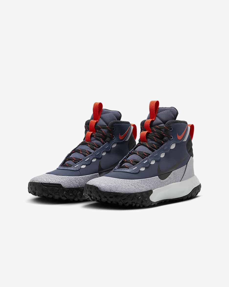 Nike Terrascout magas szárú cipő nagyobb gyerekeknek - Thunder Blue/Cement Grey/Pure Platinum/Fekete