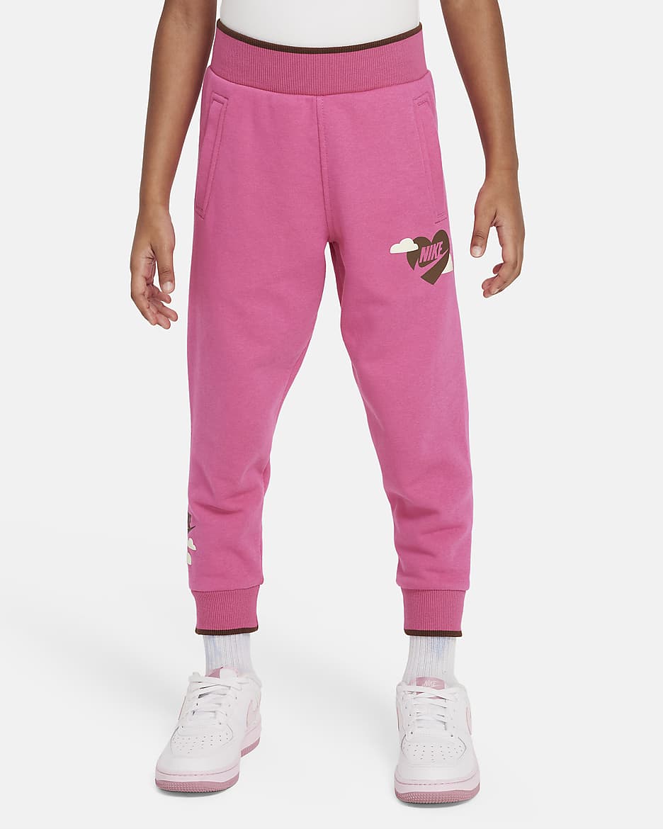 Nike Sweet Swoosh Little Kids' Joggers - Atomic Pink