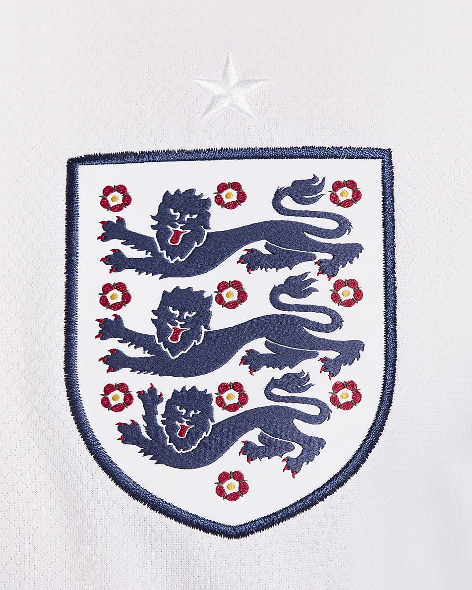 England (Men's Team) 2024/25 Stadium Home Nike Replica Fußballtrikot mit Dri-FIT-Technologie für Herren - Weiß/Blue Void
