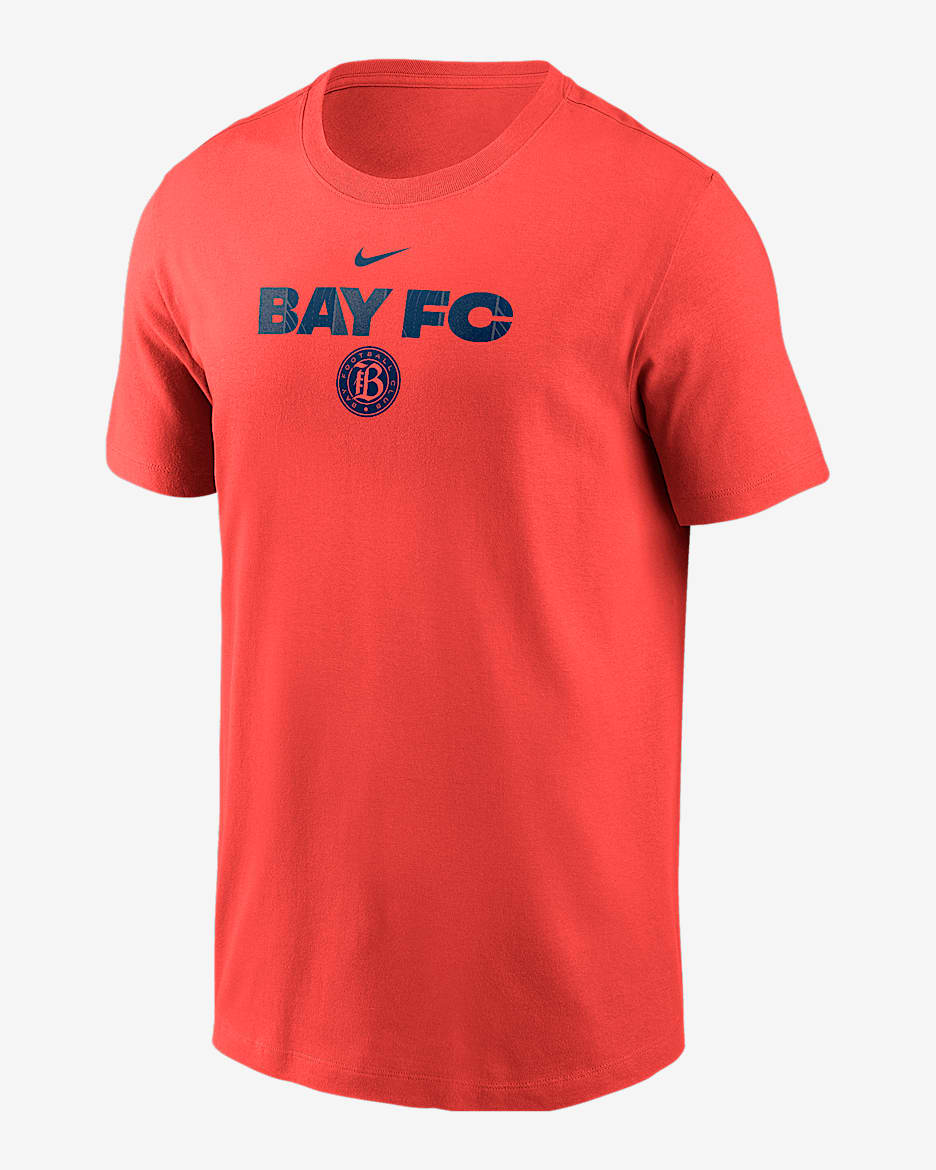 Playera Nike de la NWSL para hombre Bay FC Core - Coral