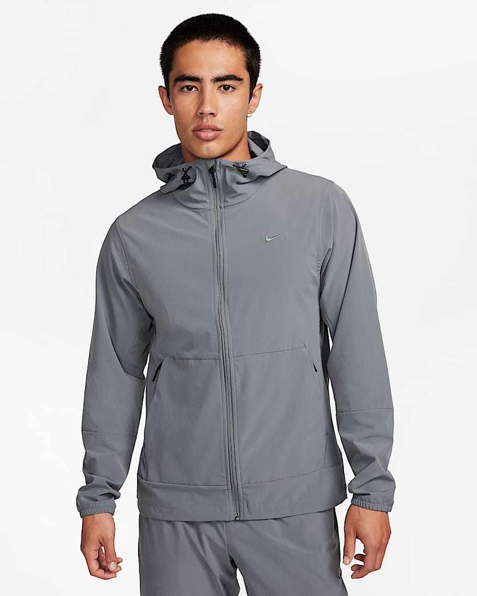 Nike Repel Unlimited Men's Water-Repellent Hooded Versatile Jacket - Smoke Grey/Black/Smoke Grey