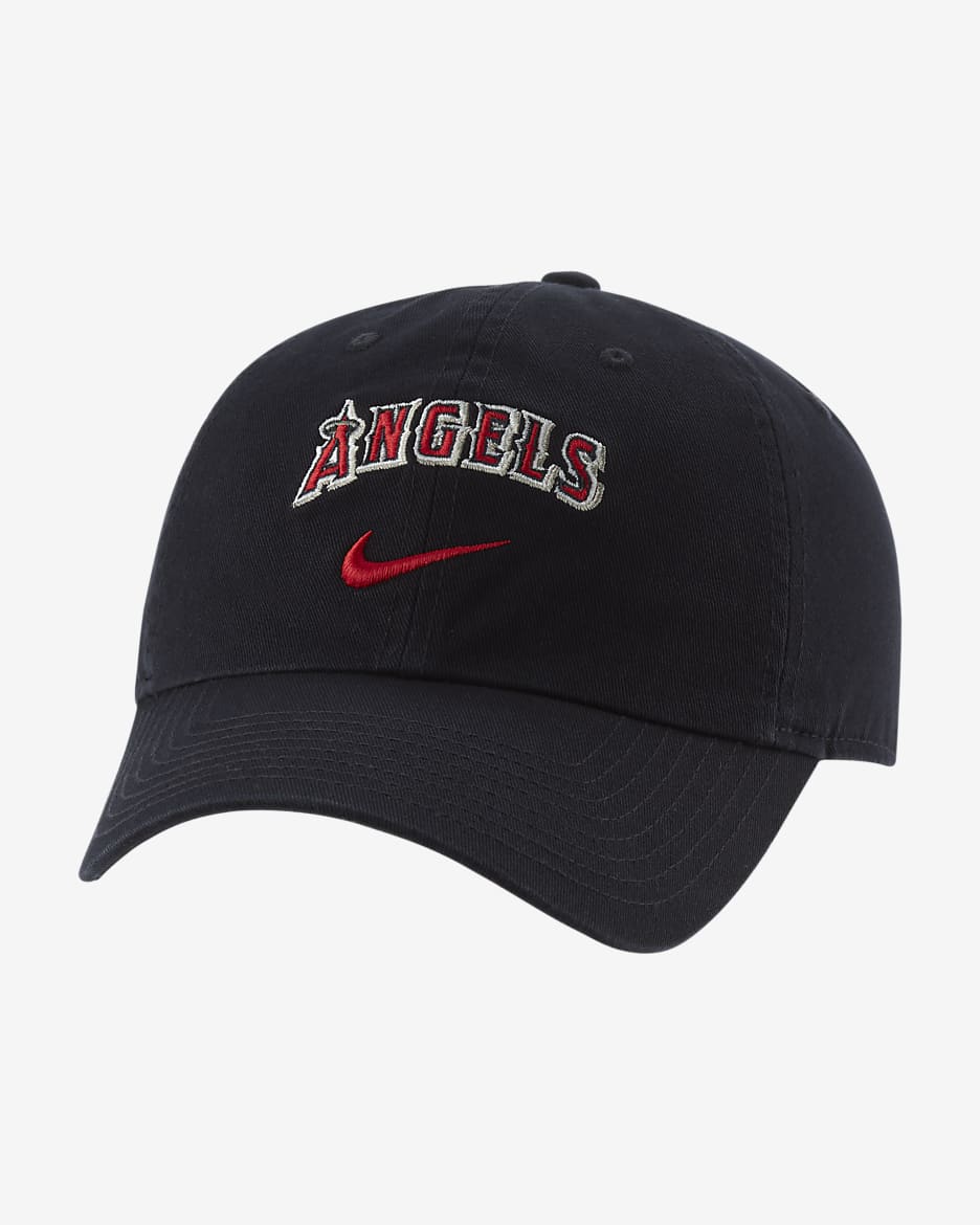 Nike Heritage86 Swoosh (MLB Los Angeles Angels) Adjustable Hat - Pitch Blue