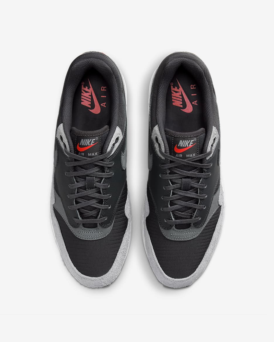 Nike Air Max 1 Premium Zapatillas - Dark Smoke Grey/Flash Crimson/Summit White/Smoke Grey