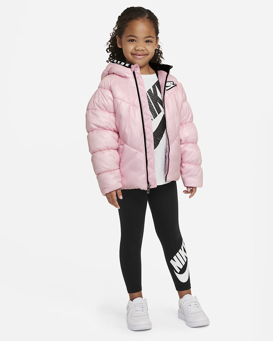 Nike Younger Kids' Puffer Jacket - Pink Foam