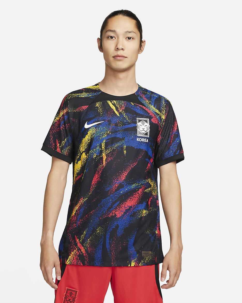 Korea 2022/23 Match Away Men's Nike Dri-FIT ADV Football Shirt - Black/White