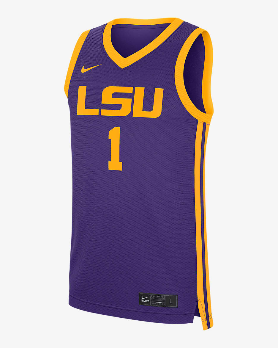 LSU Tigers Replica Men's Nike College Basketball Jersey - Court Purple