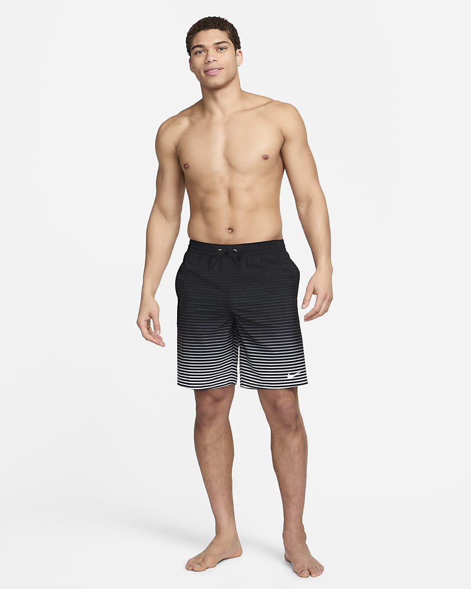 Shorts de vóleibol de 23 cm para hombre Nike Swim - Negro