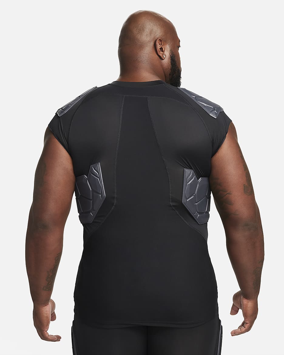 Nike Pro HyperStrong Men's 4-Pad Top - Black/Dark Grey