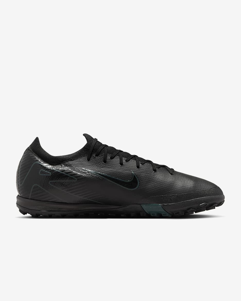 Nike Mercurial Vapor 16 Pro TF Low-Top Football Shoes - Black/Deep Jungle/Black