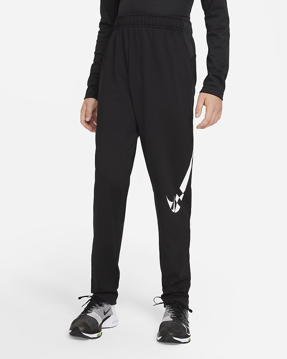 Nike Comfort Big Kids' (Boys') Training Pants - Black/White