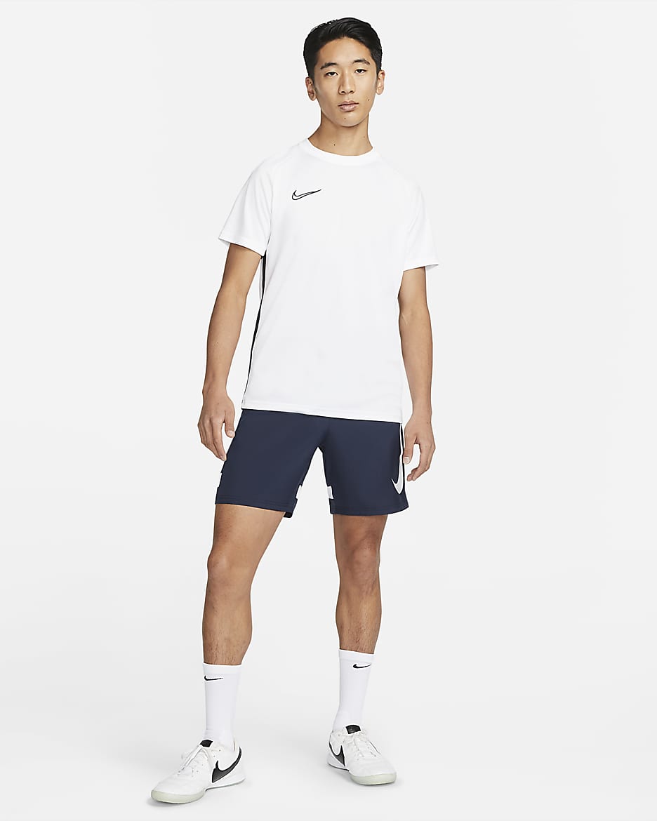 Nike Dri-FIT Academy Men's Woven Football Shorts - Obsidian/White/White