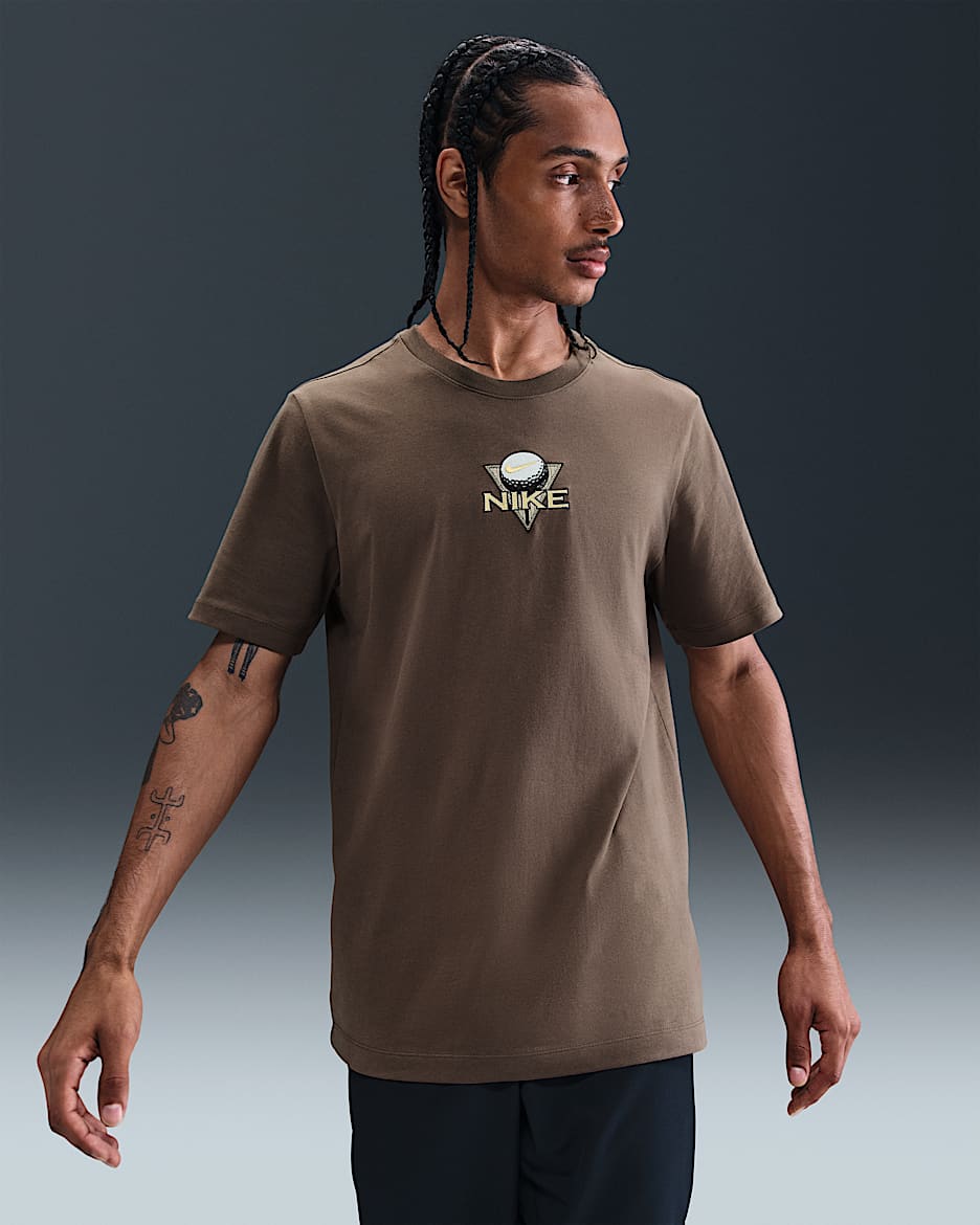 Męski T-shirt do golfa Nike - Ironstone