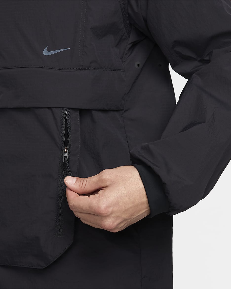 Nike A.P.S. Vielseitige, leichte UV Repel-Jacke für Herren - Schwarz/Schwarz/Schwarz