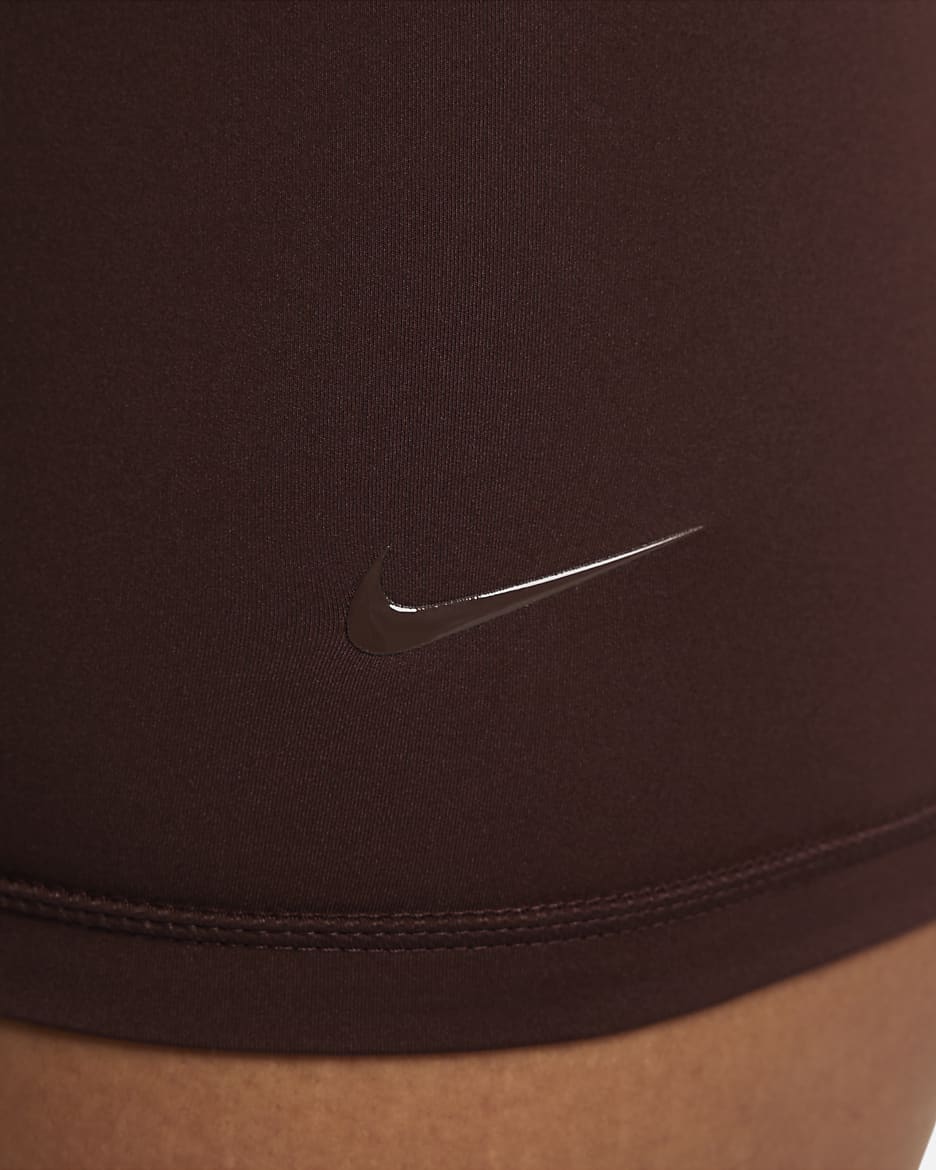 Nike Pro Shorts mit mittelhohem Bund für Damen (ca. 7,5 cm) - Earth