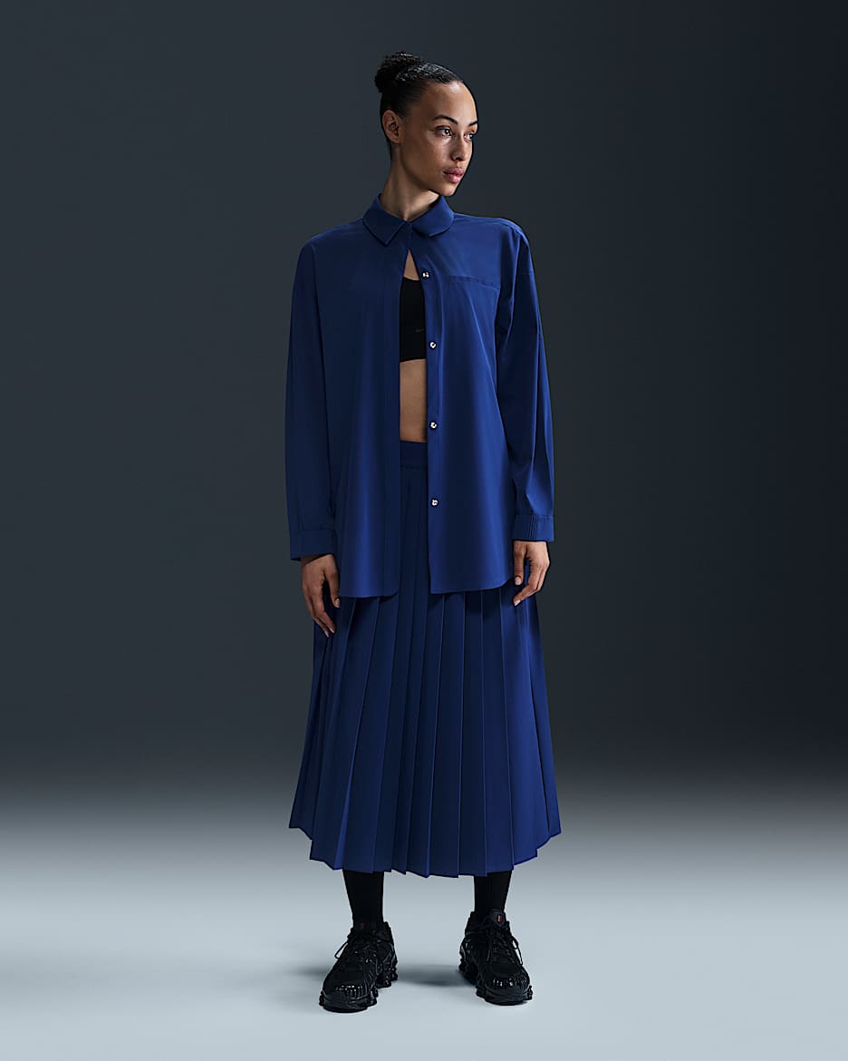 Nike 24.7 PerfectStretch Women's Dri-FIT Pleated Skirt - Deep Royal Blue/Blue Void