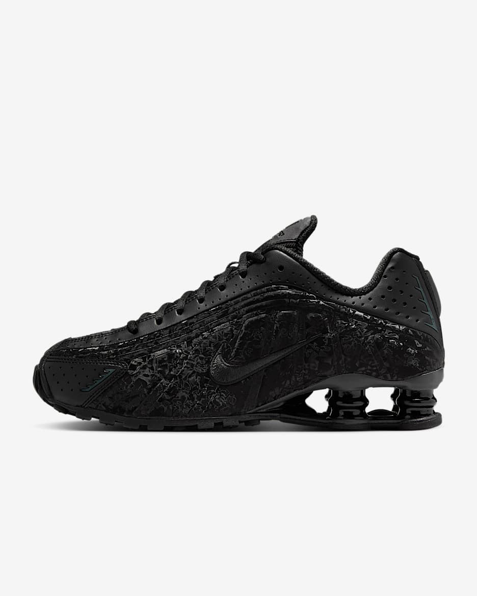 Tenis para mujer Nike Shox R4 - Negro/Gris humo oscuro