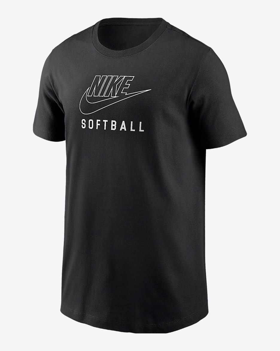 Nike Swoosh Big Kids' Softball T-Shirt - Black