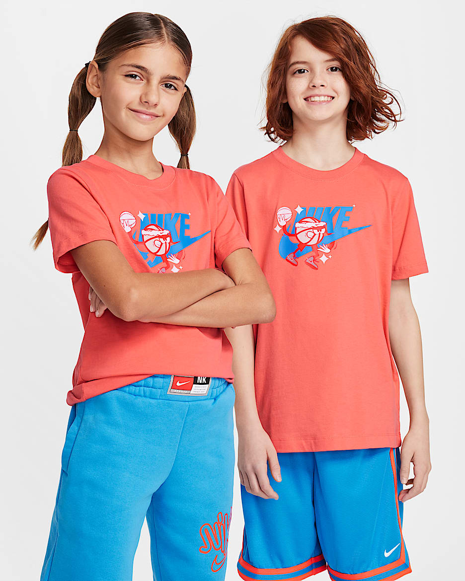 Playera para niños talla grande Nike Sportswear - Brasa mágica