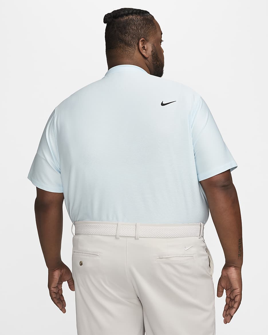 Polo de golf Dri-FIT para hombre Nike Tour - Azul glacial/Negro